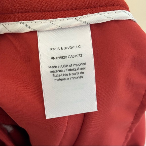 Veronica Beard Tani Ankle-Crop Boot-Cut Pants in Flame - Picture 11 of 15